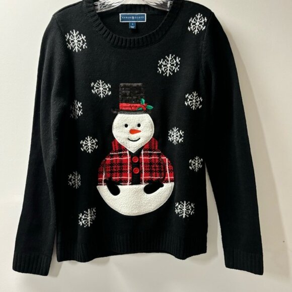 Karen Scott Christmas Sweater Women S - Picture 4 of 7